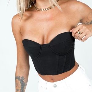 princess polly black corset